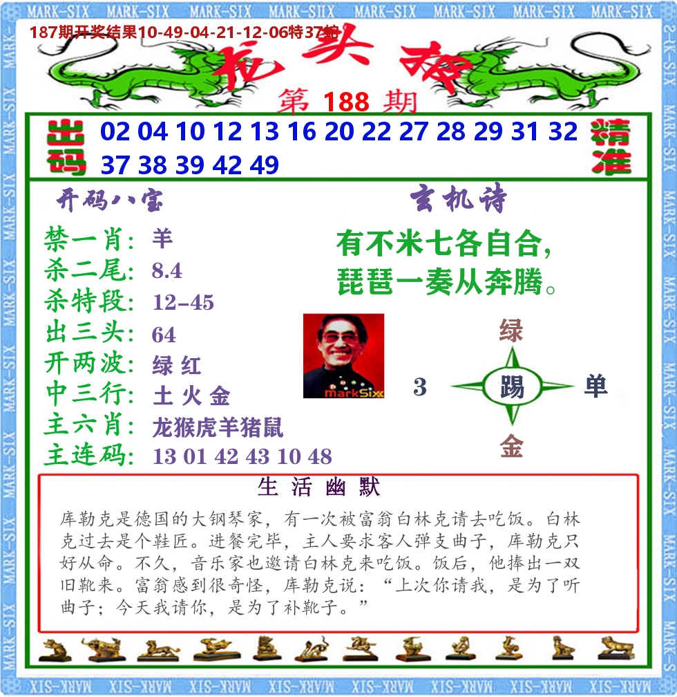 澳门龙头报 第188期
