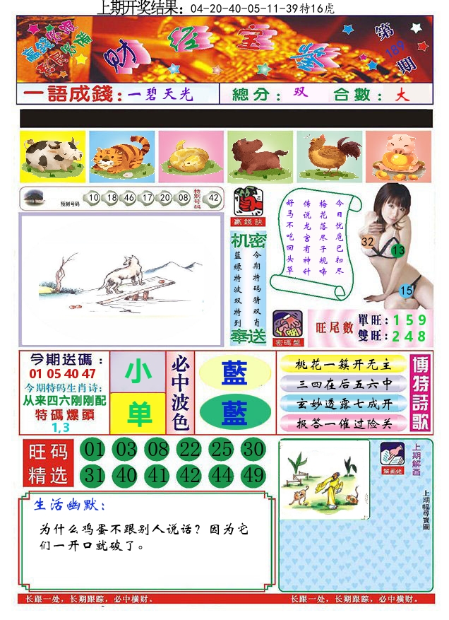 澳门财经宝鉴 第189期