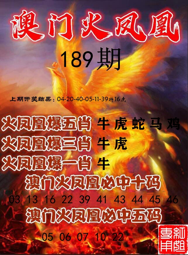 火凤凰 第189期