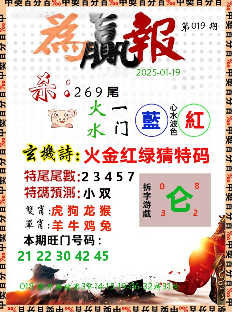 为赢报 第19期