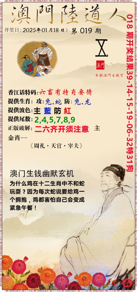 澳门陆道人 第19期