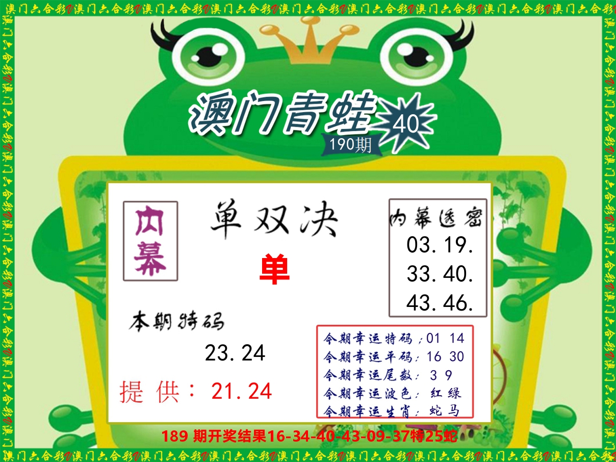 青蛙系列50 第190期