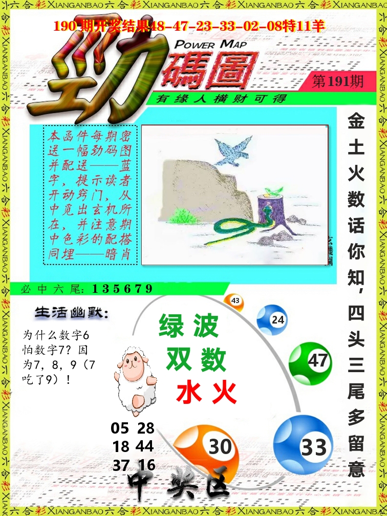 劲码图 第191期