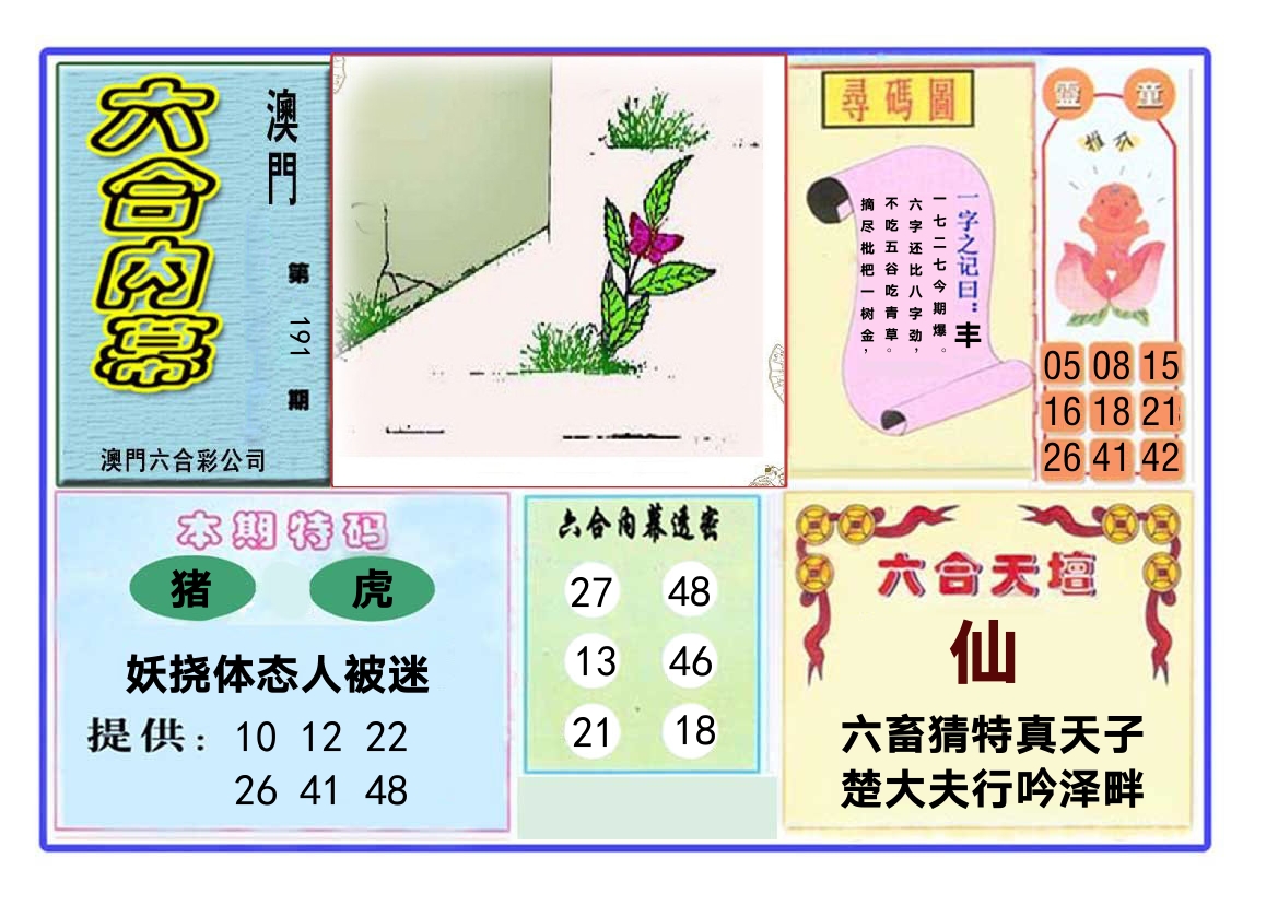六合内幕 第191期