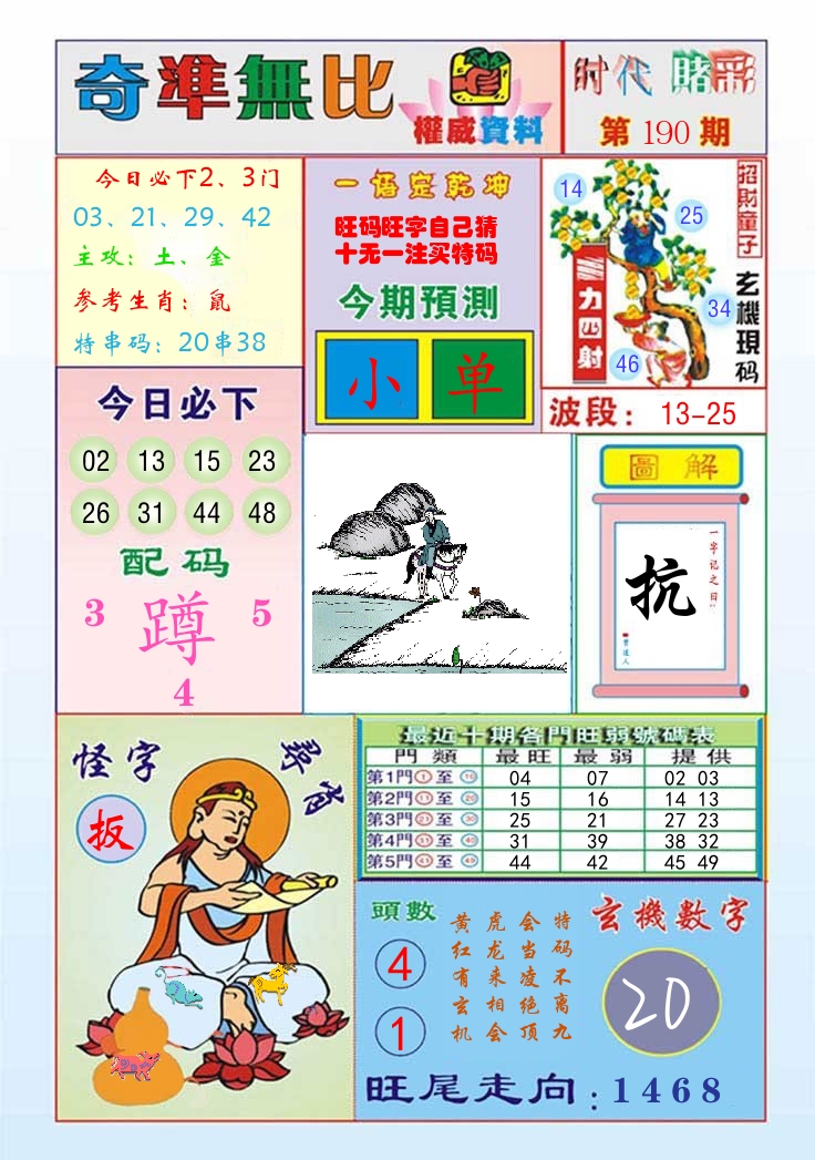 时代赌彩 第191期