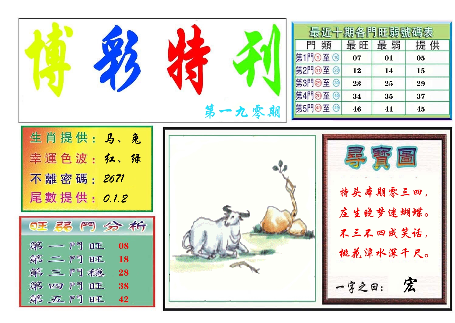 博彩特刊 第191期