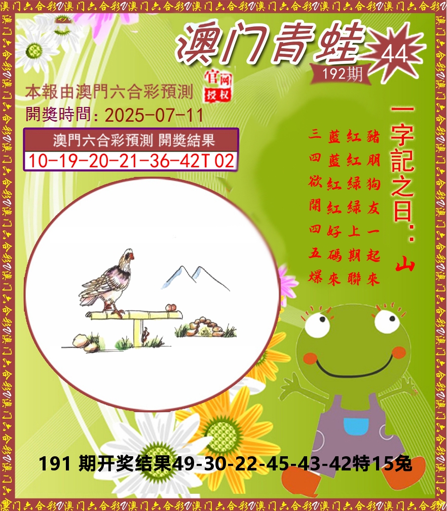 青蛙系列44 第192期