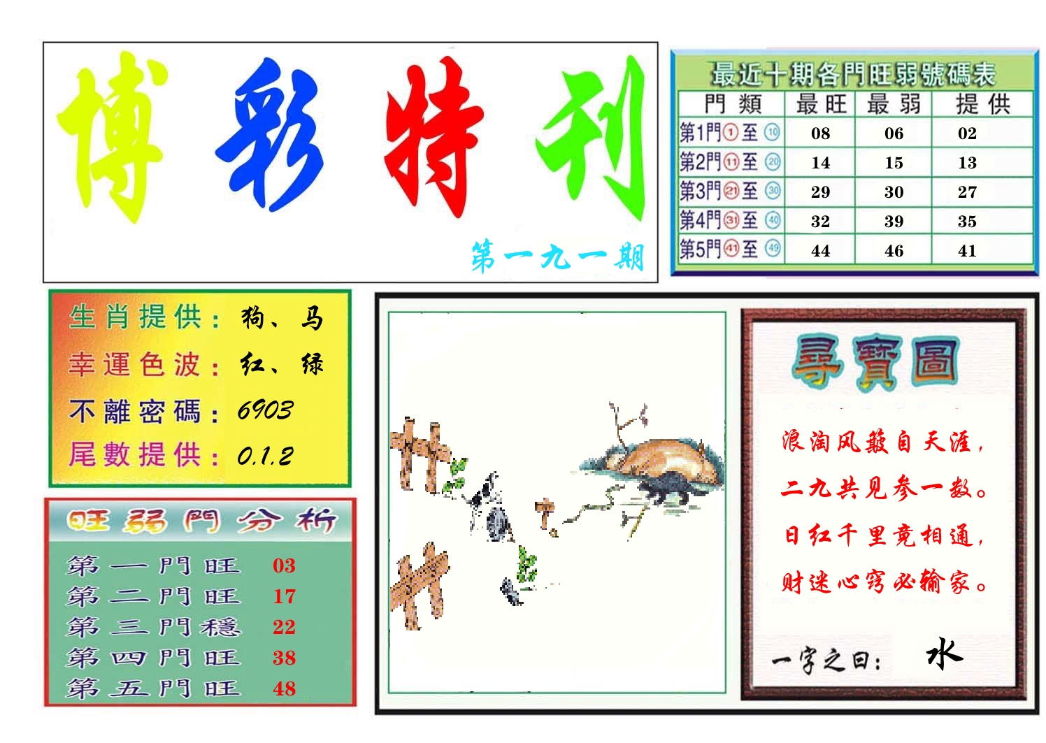 博彩特刊 第192期