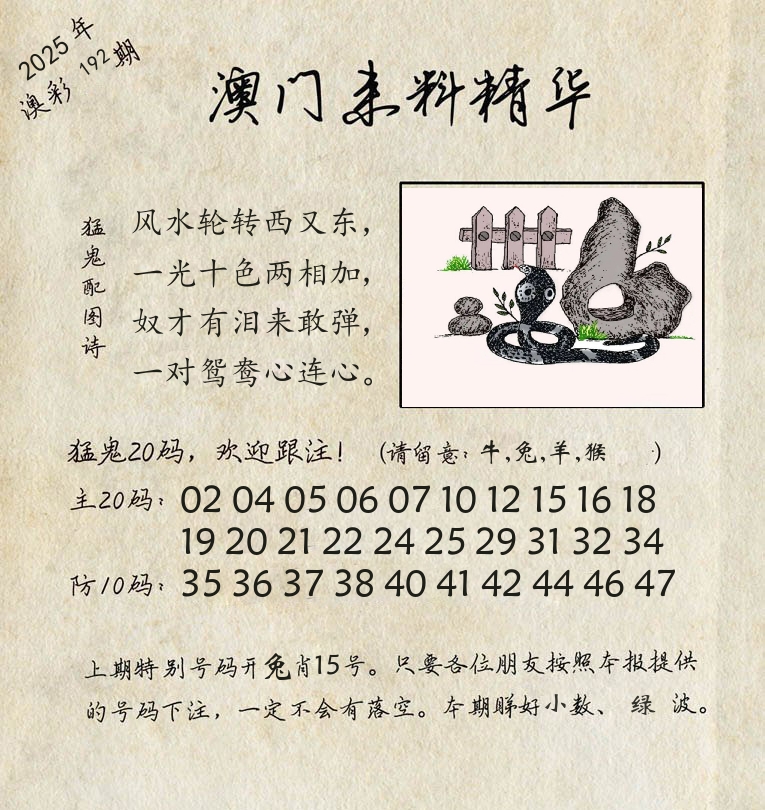 精华来料 第192期