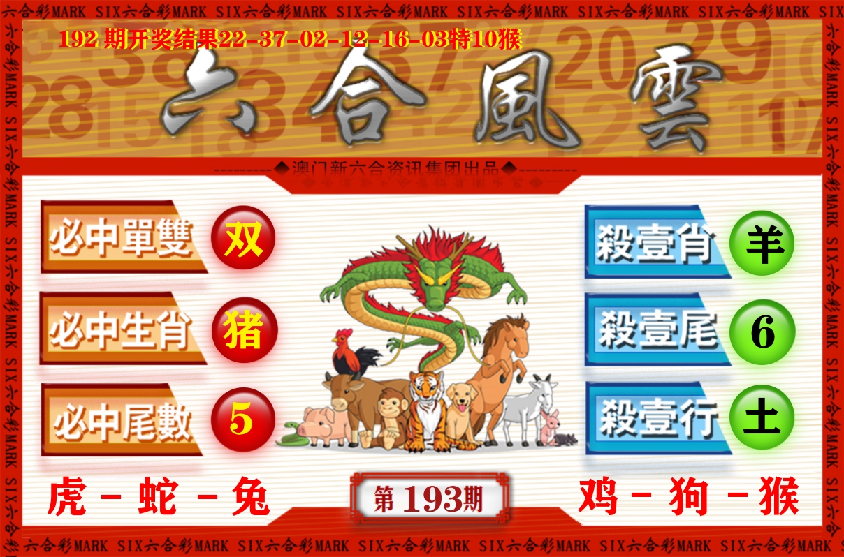六合风云 第193期