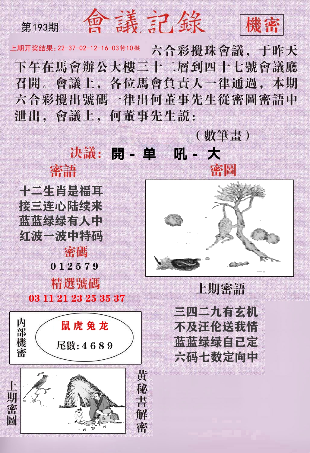 会议记录 第193期