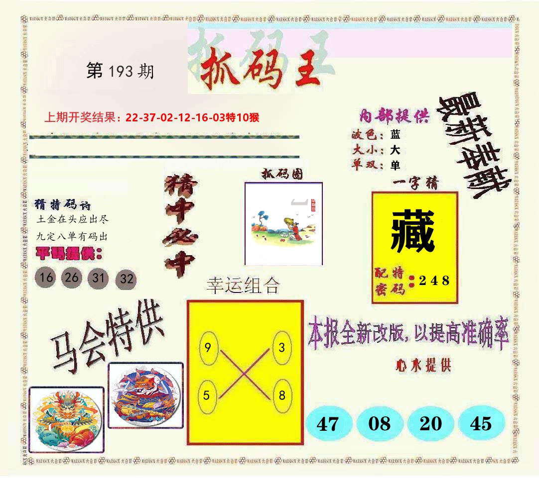 抓码王 第193期
