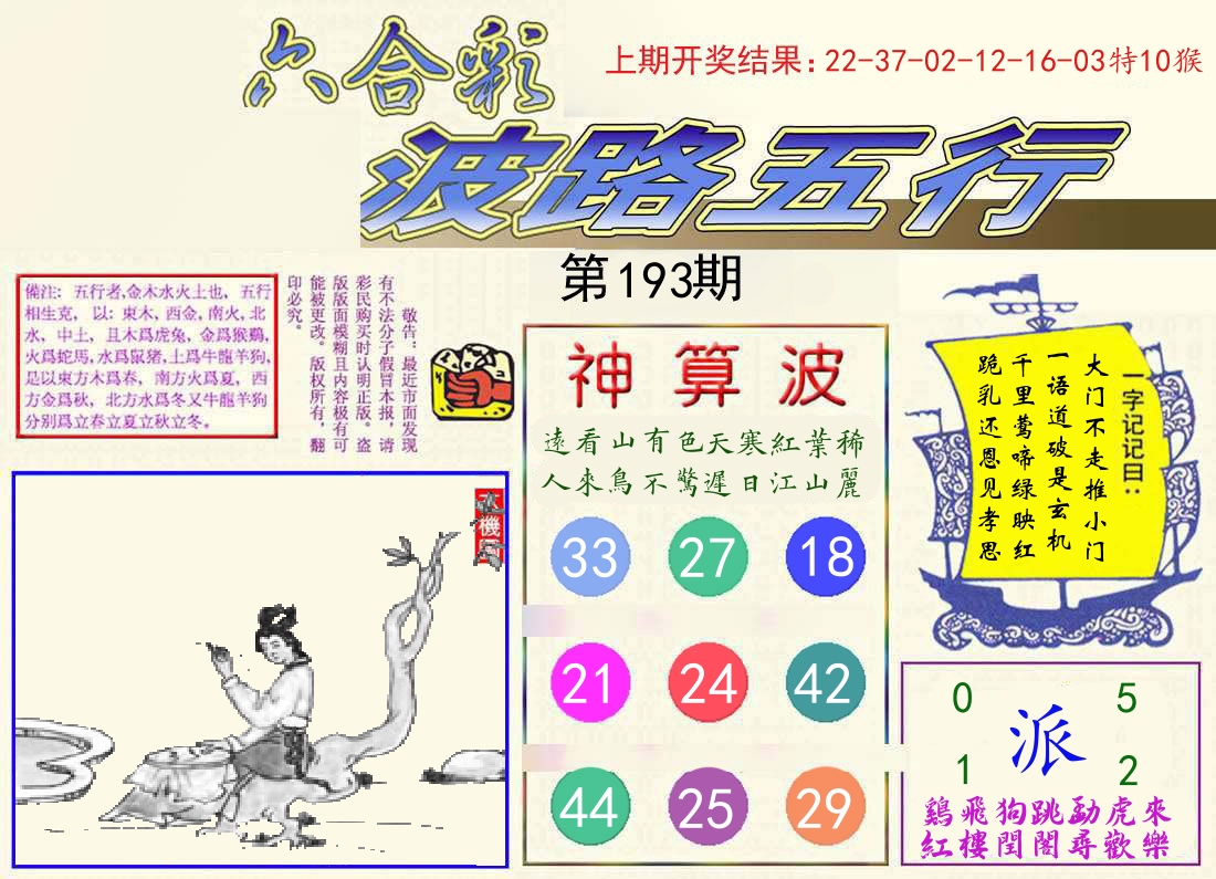 波路五行 第193期
