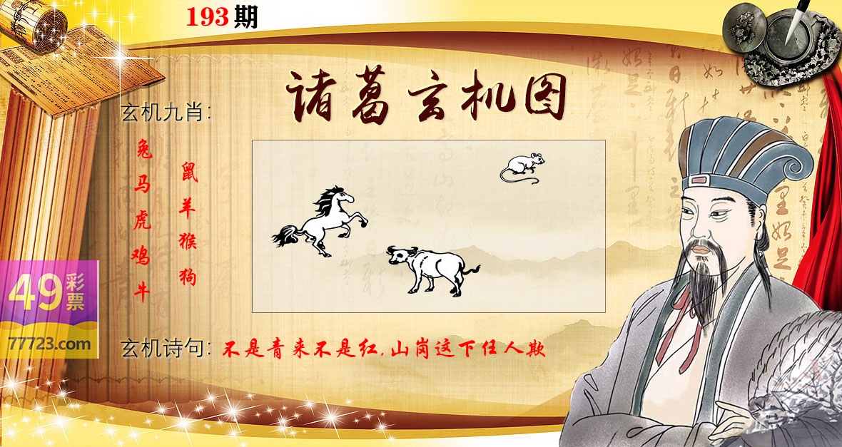 诸葛玄机图 第193期