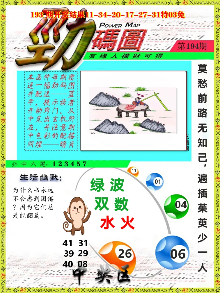 劲码图 第194期