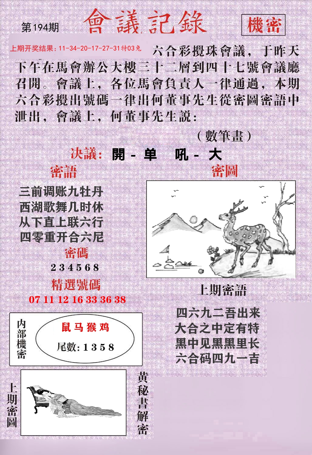 会议记录 第194期