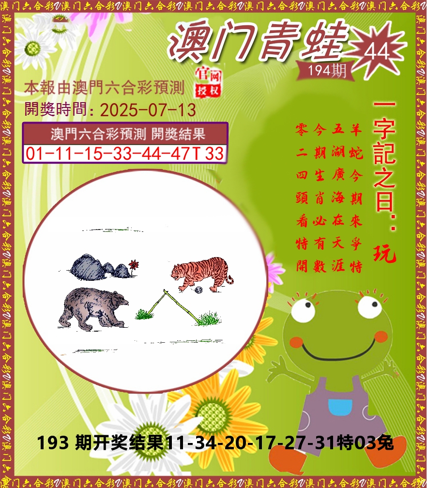 青蛙系列44 第194期