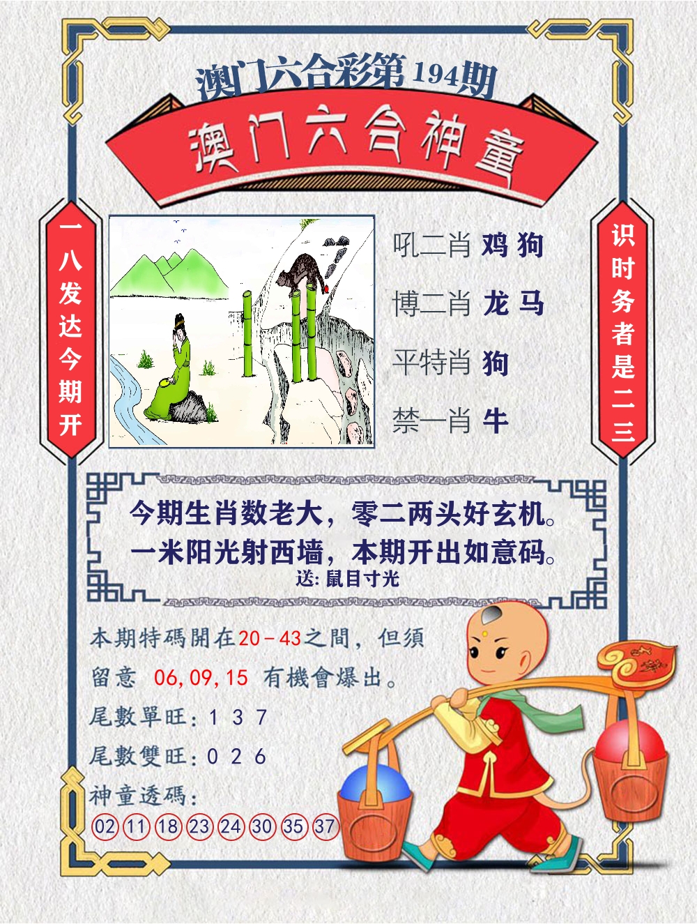 六合神童 第194期