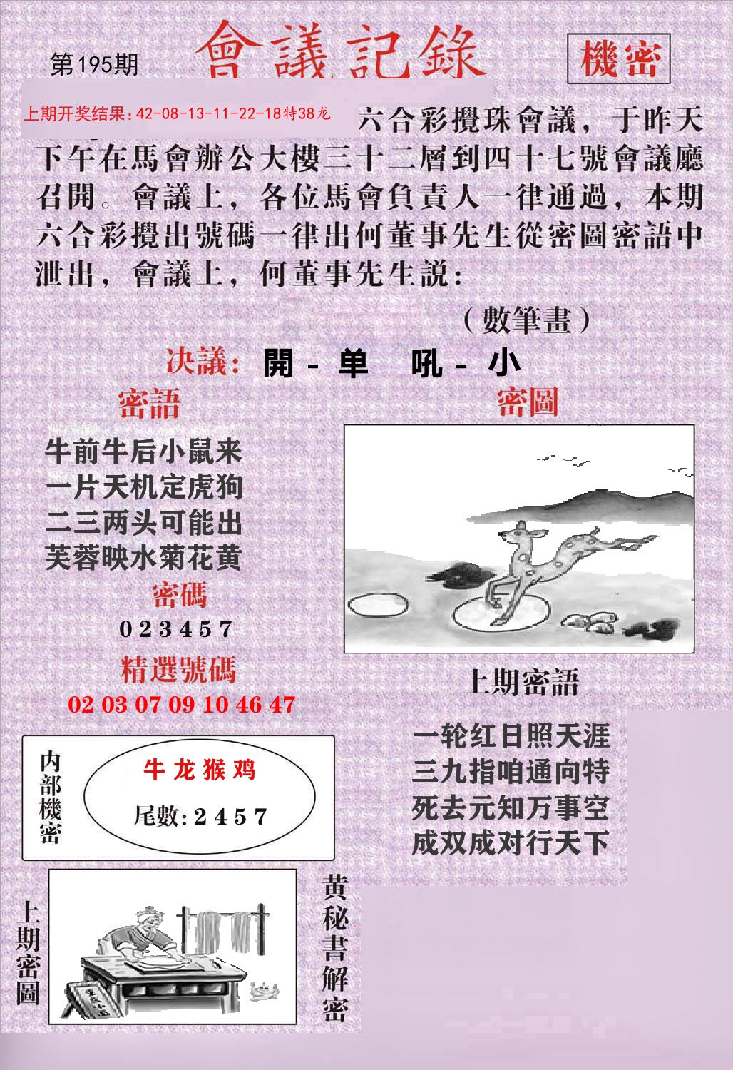 会议记录 第195期