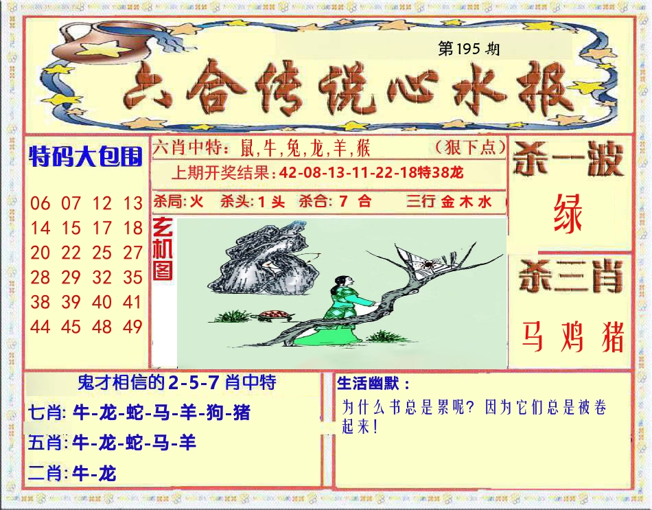 六合传说心水报 第195期