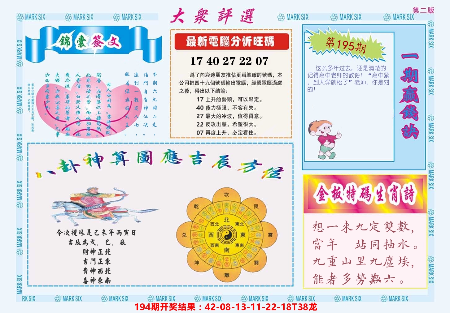 澳门大众评选B 第195期