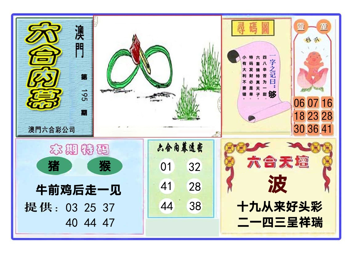 六合内幕 第195期