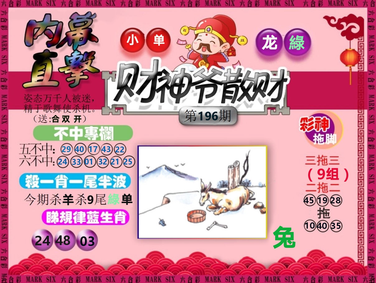 财神爷散财 第196期
