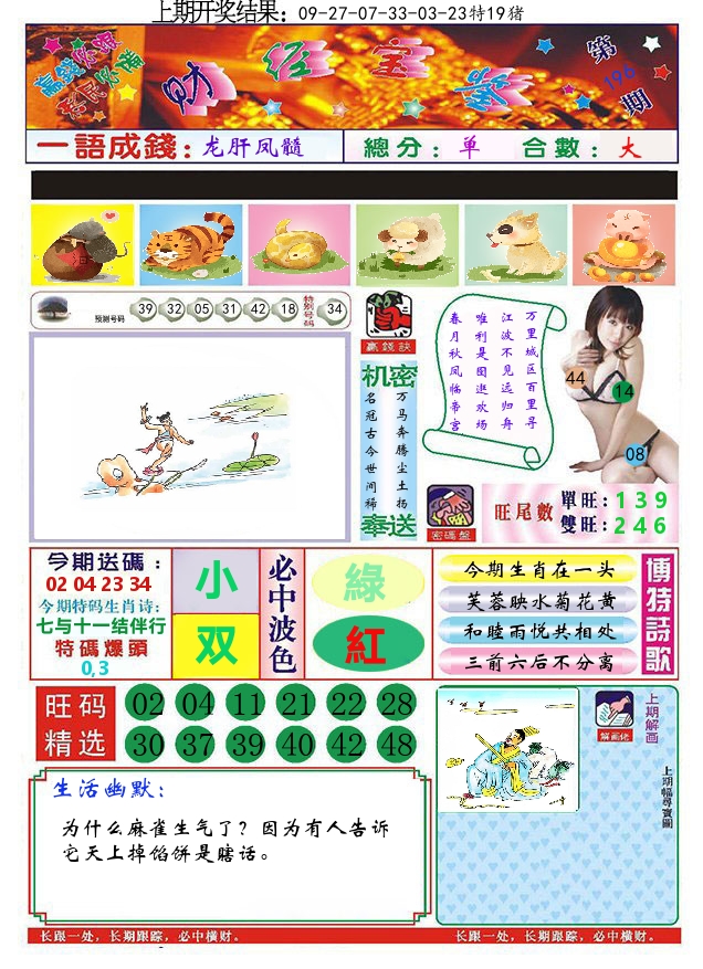 澳门财经宝鉴 第196期