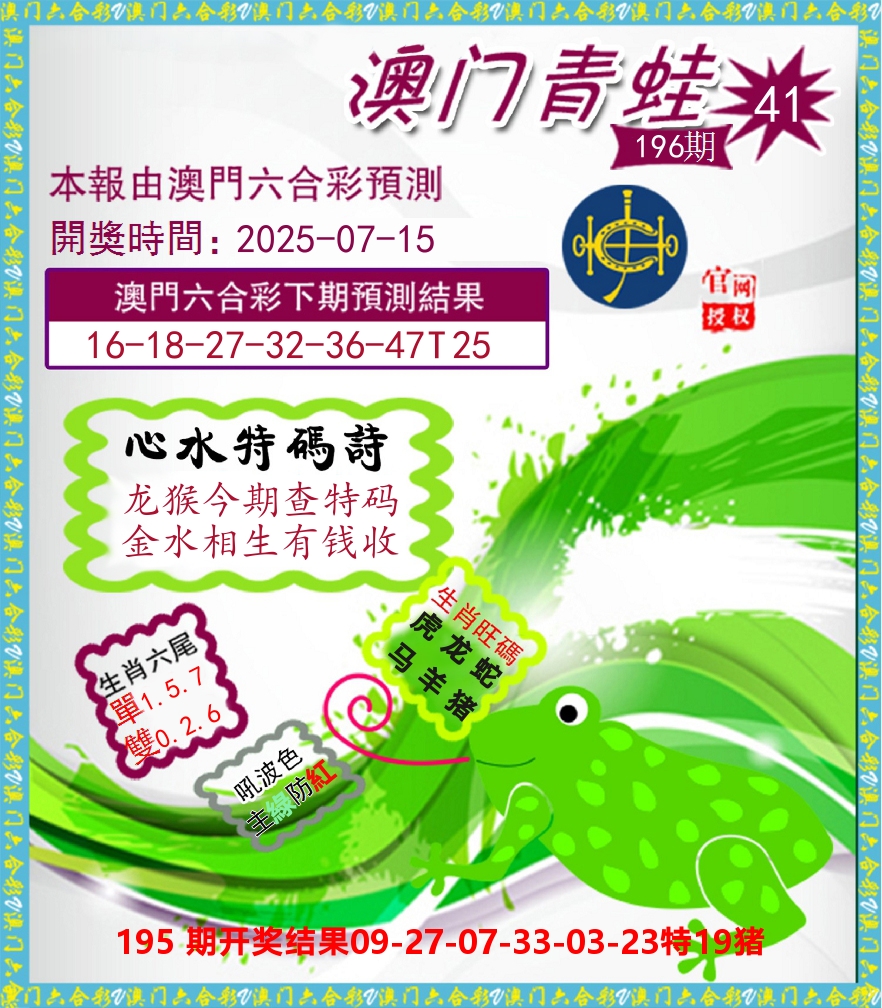 青蛙系列41 第196期