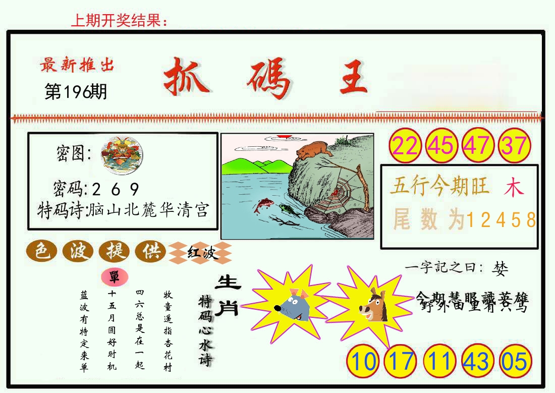 最新抓码王 第196期