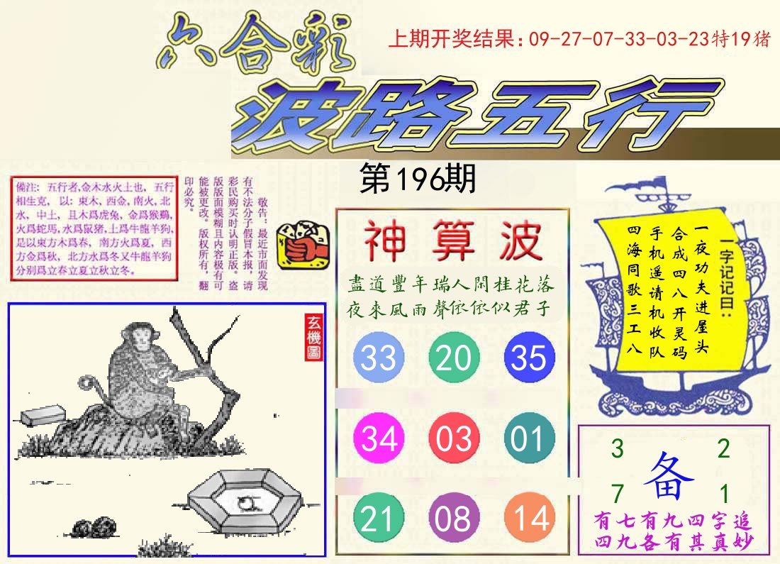 波路五行 第196期