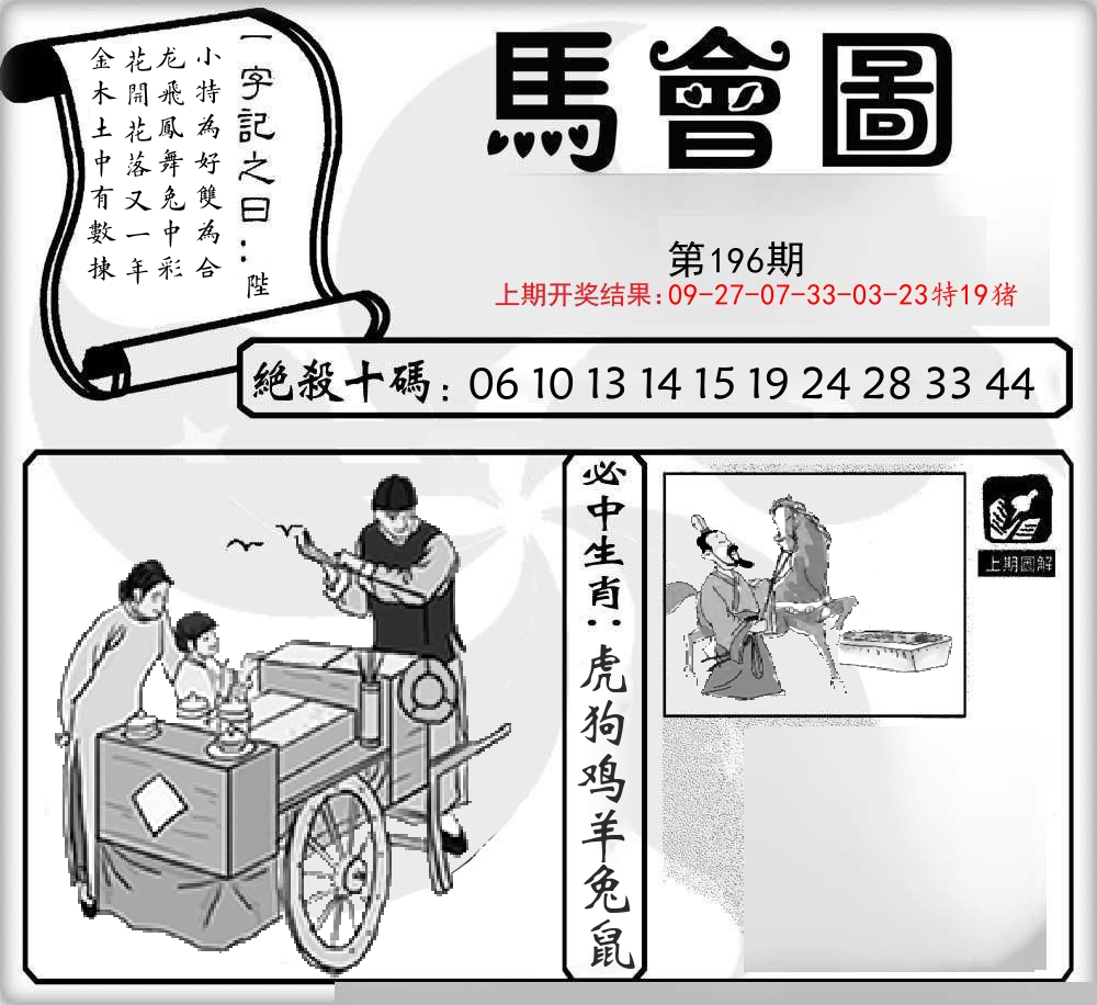 马会图 第196期