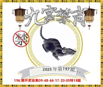 九宫禁肖 第197期