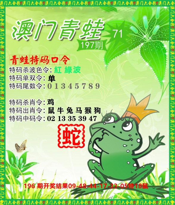 青蛙系列71 第197期