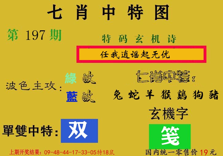七肖中特图 第197期