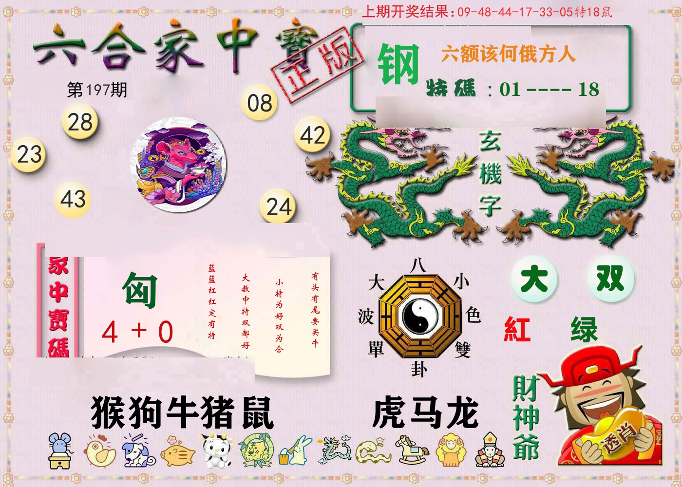 六合家中宝 第197期