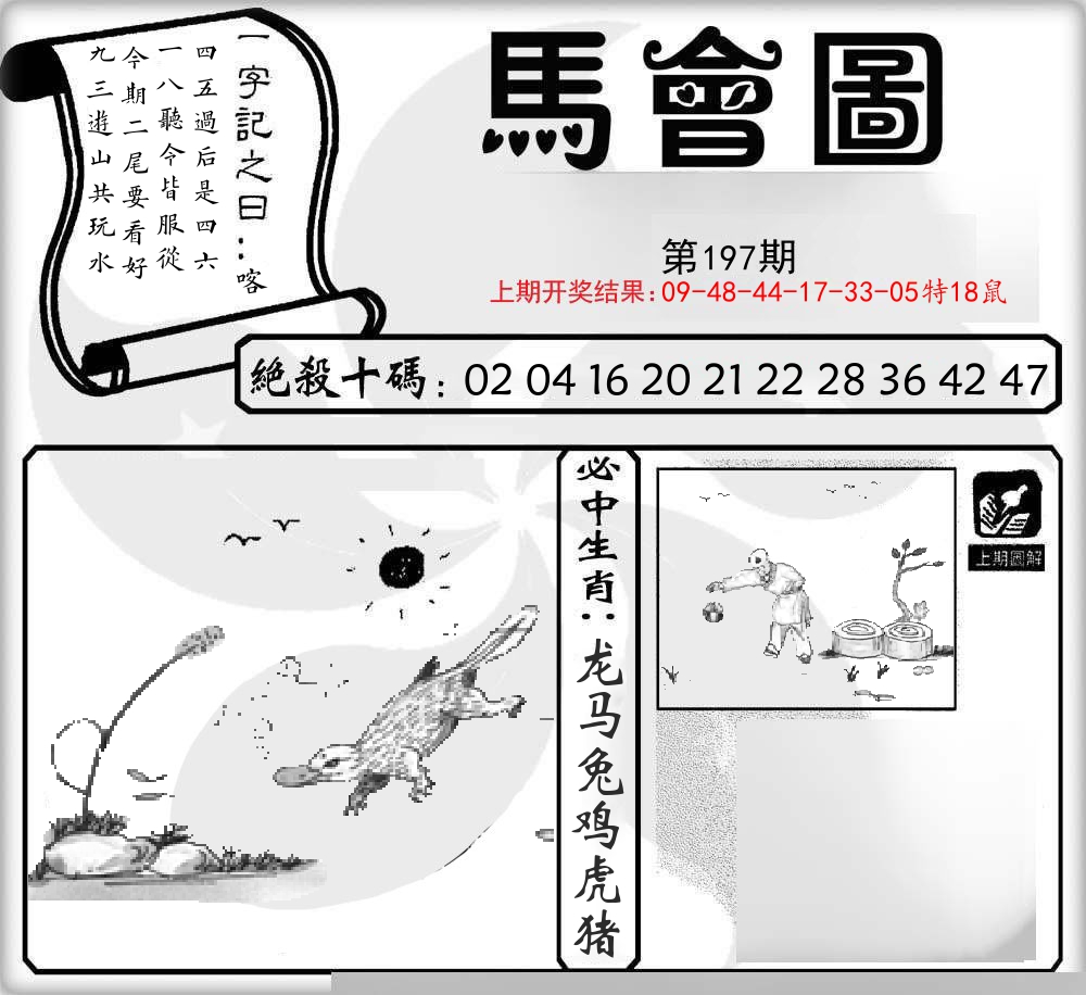 马会图 第197期