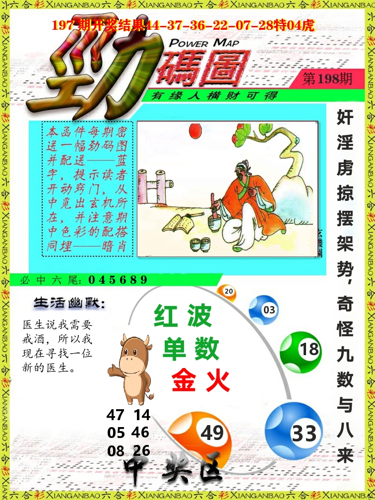 劲码图 第198期