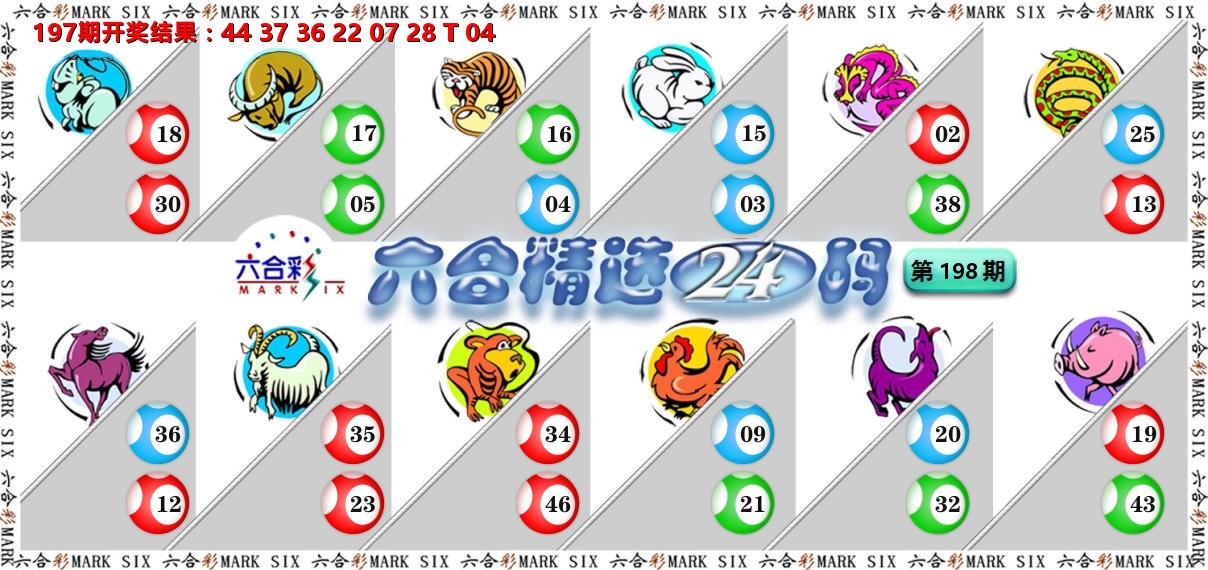 六合精选24码 第198期