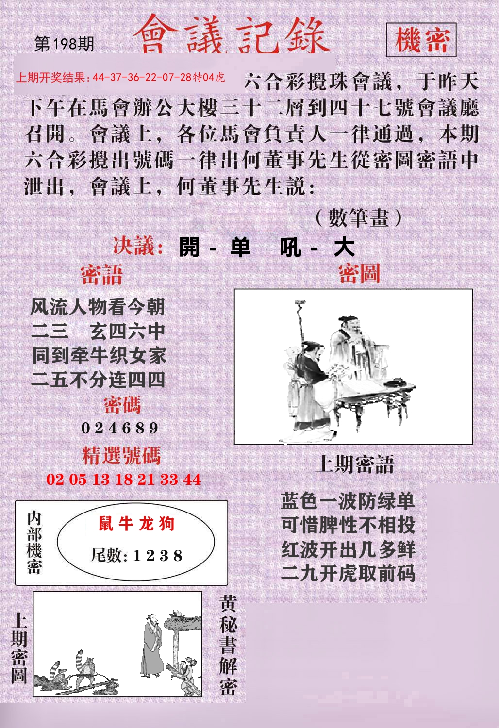 会议记录 第198期