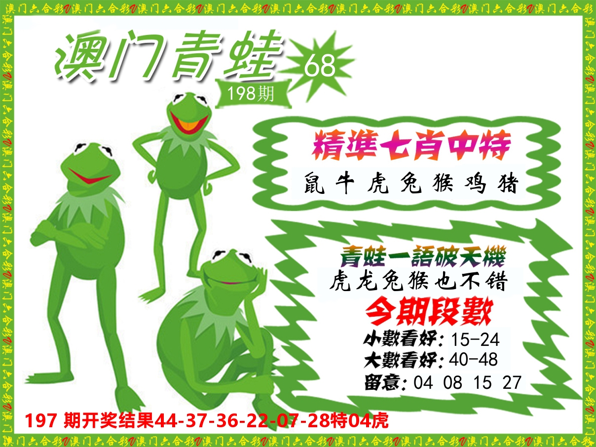 青蛙系列68 第198期