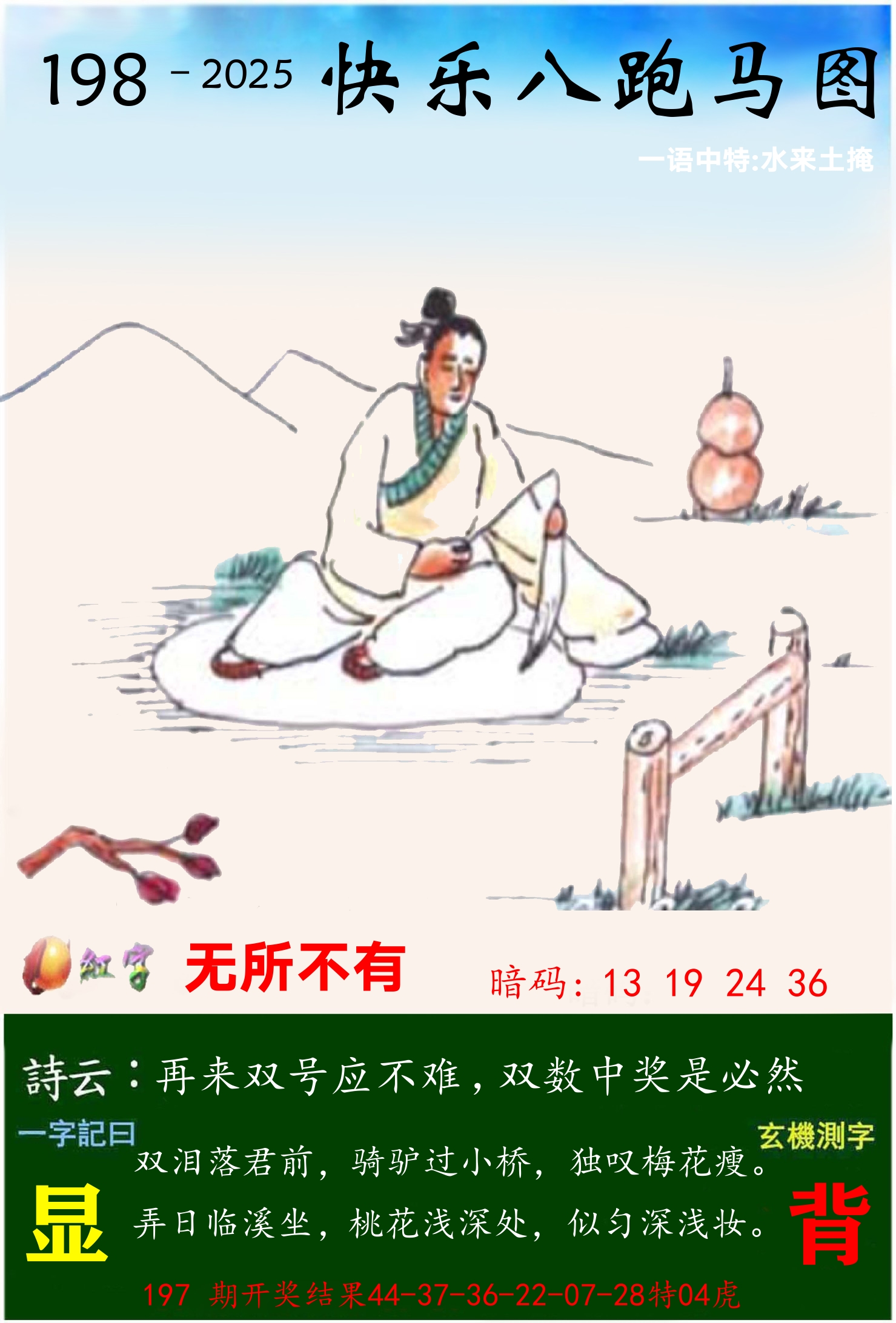 澳门跑马 第198期