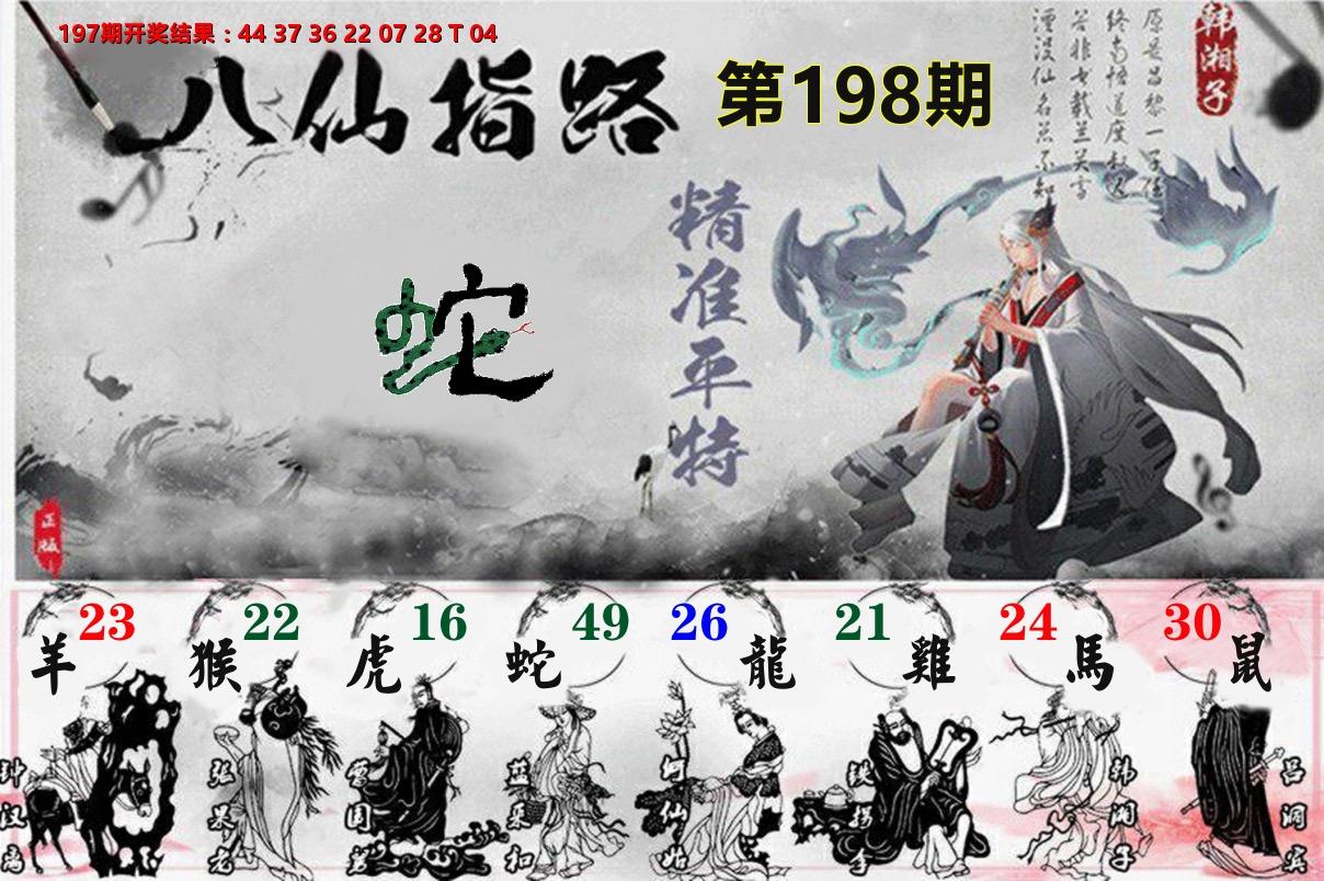 八仙指路 第198期