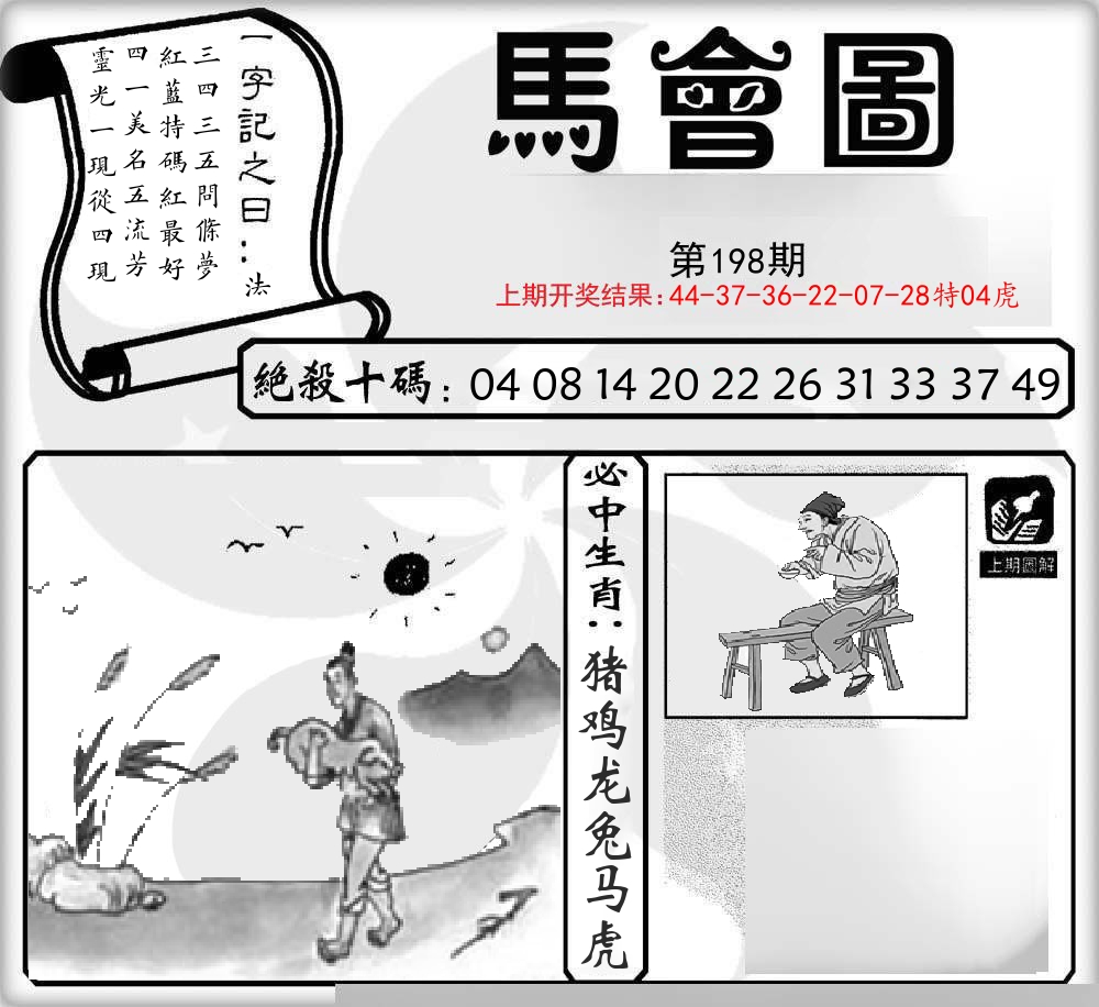 马会图 第198期