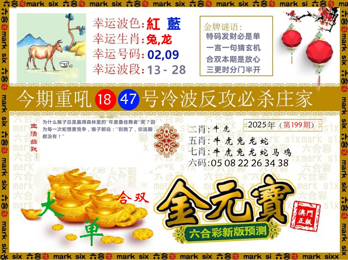 金元宝 第199期