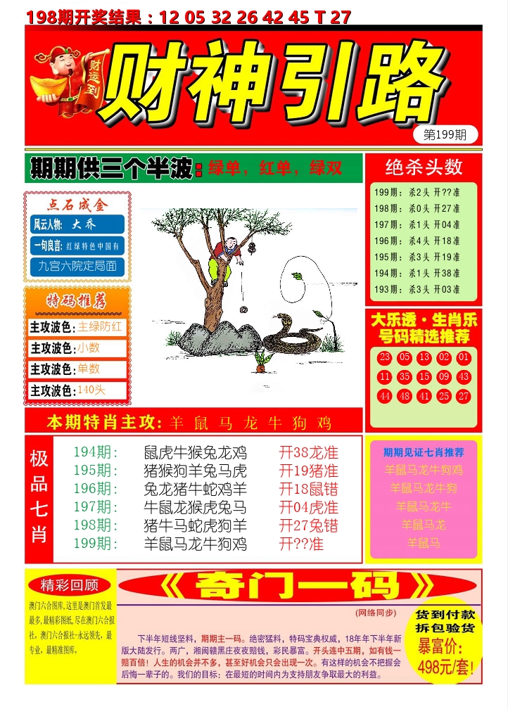 财神引路 第199期