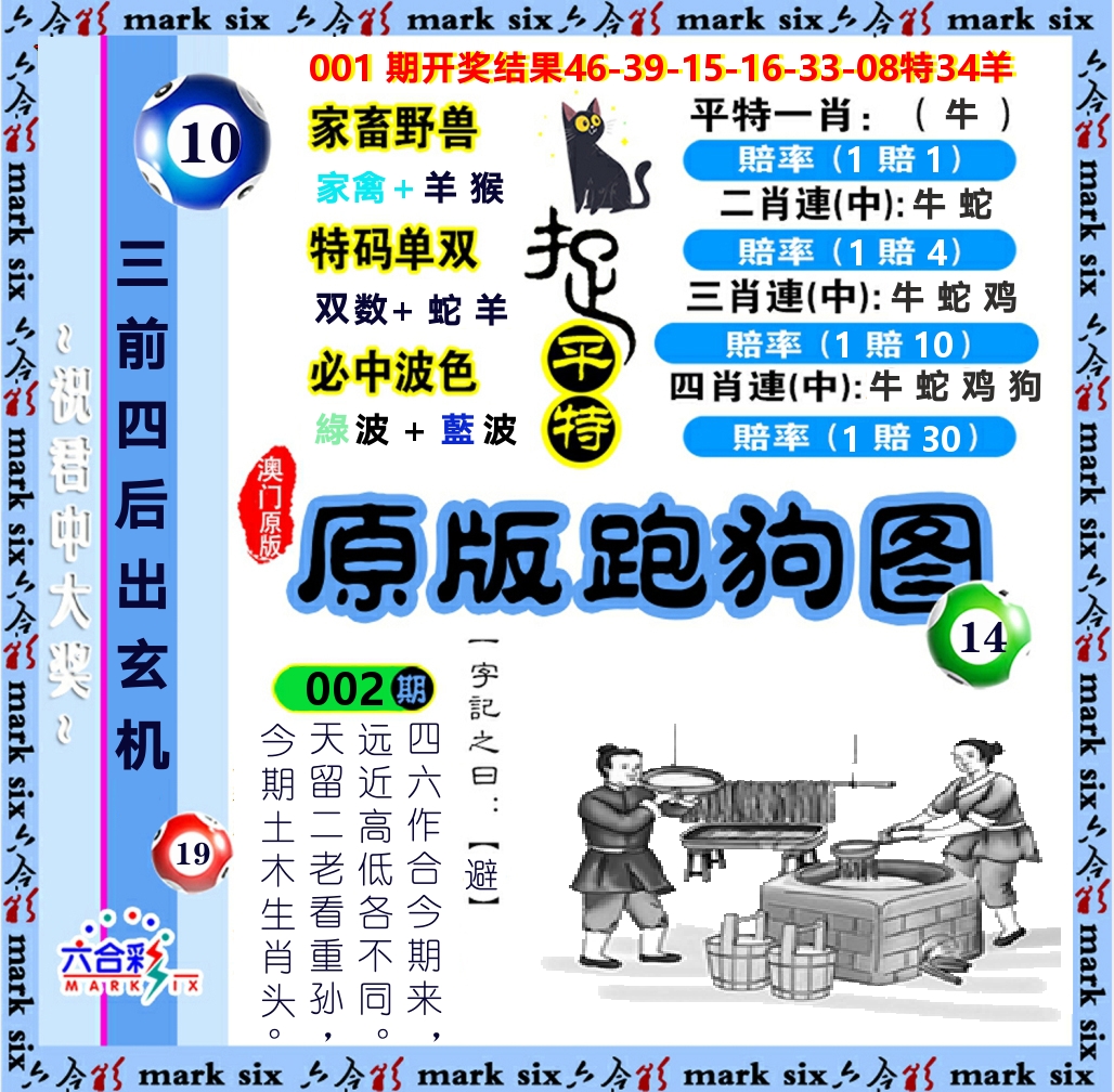 原版跑狗图 第2期