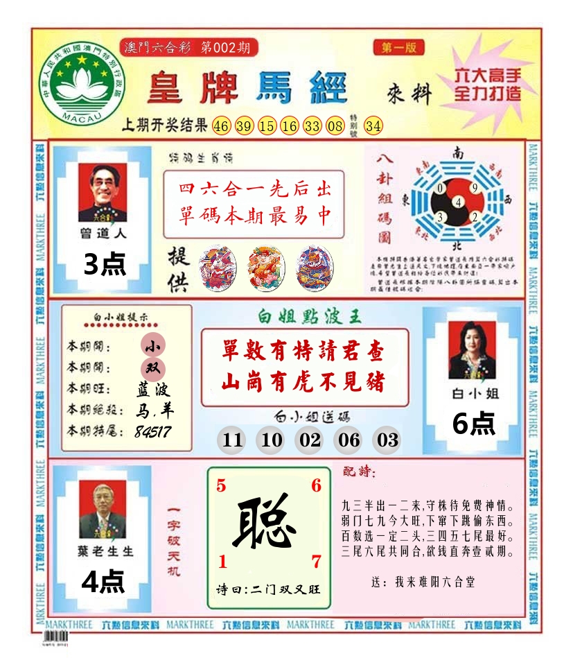 澳门皇牌马经 第2期