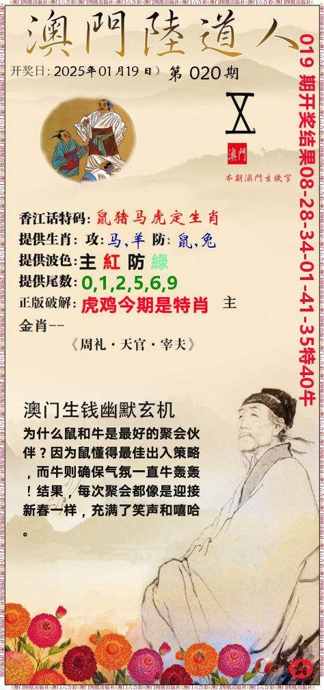 澳门陆道人 第20期