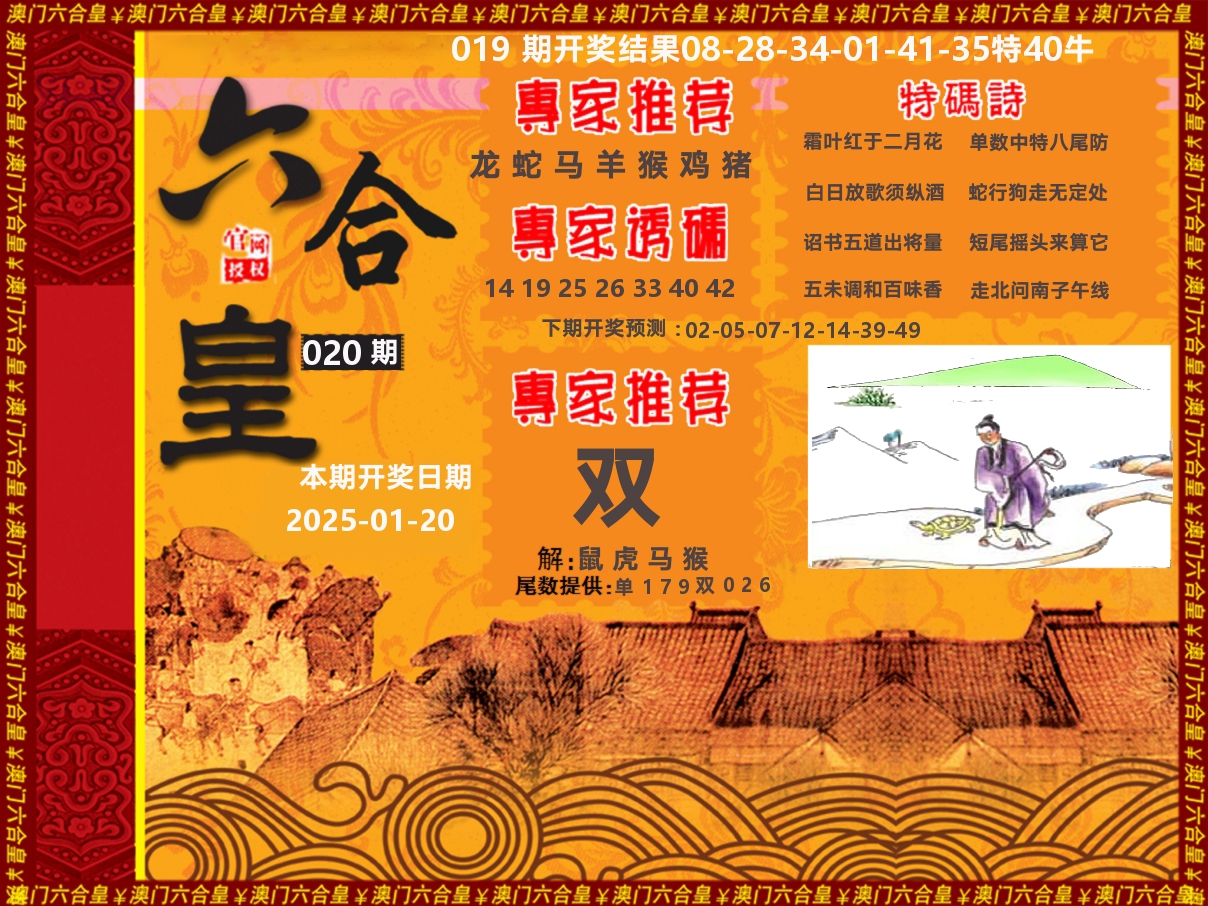 六合皇系列 第20期